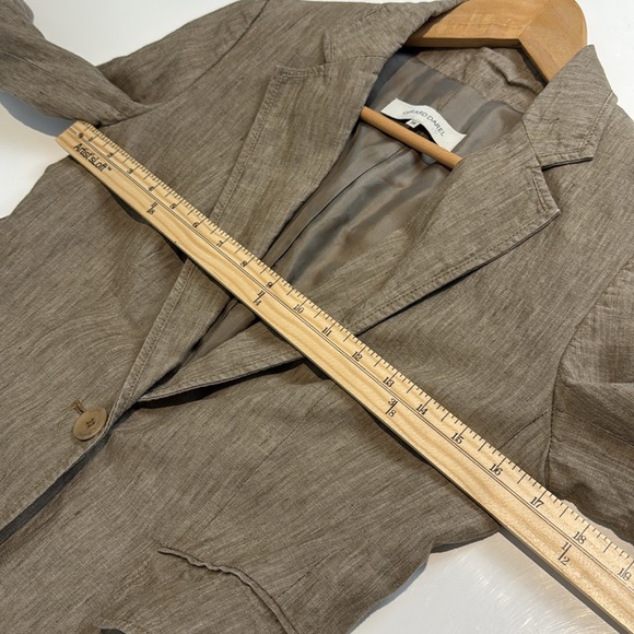Gerard Darel Linen Blazer Beige Size EU 38 - Picture 4 of 8